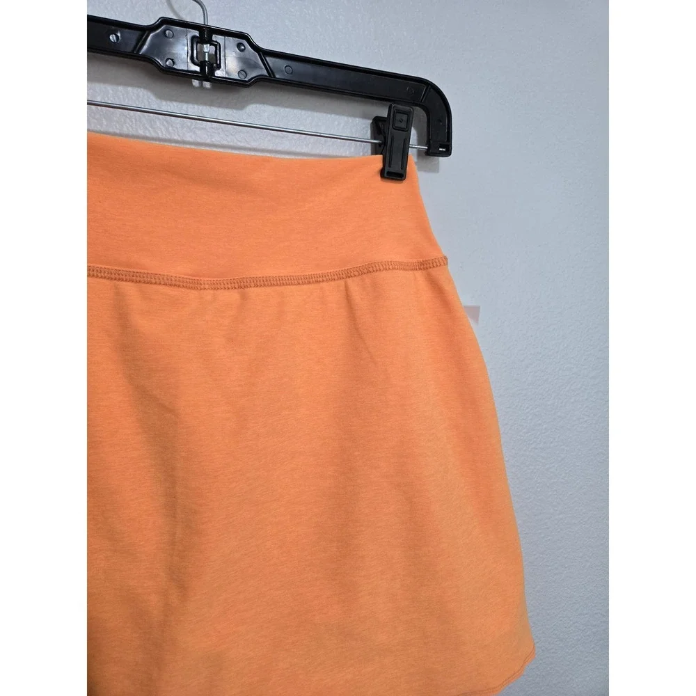 Beyond Yoga Spacedye Move It SkirtSkort Orange High Waist Raw Hem SD5059 Size M